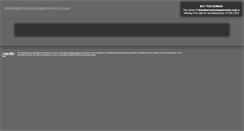Desktop Screenshot of blackberrydeveloperevents.com